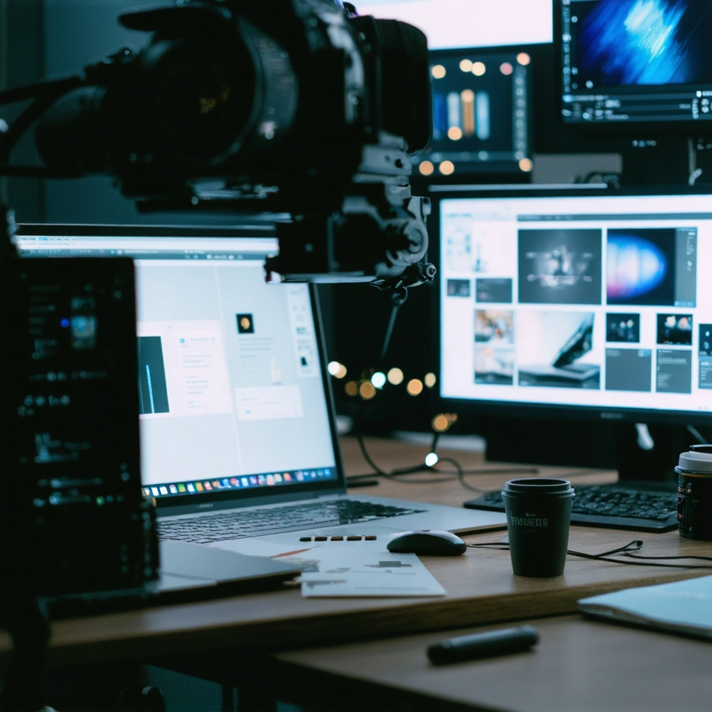 An ad agency creating content to promote a new product